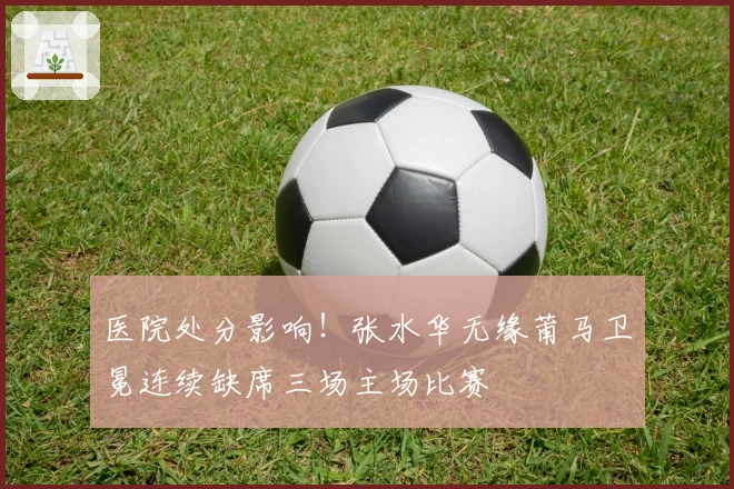 医院处分影响!张水华无缘莆马卫冕连续缺席三场主场比赛